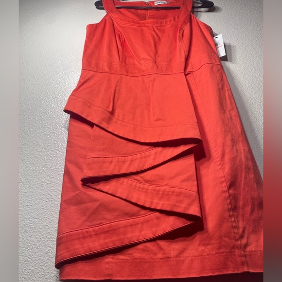 Nwt Marvin richards orange ruffled size 10 dress - Picture 7 of 13